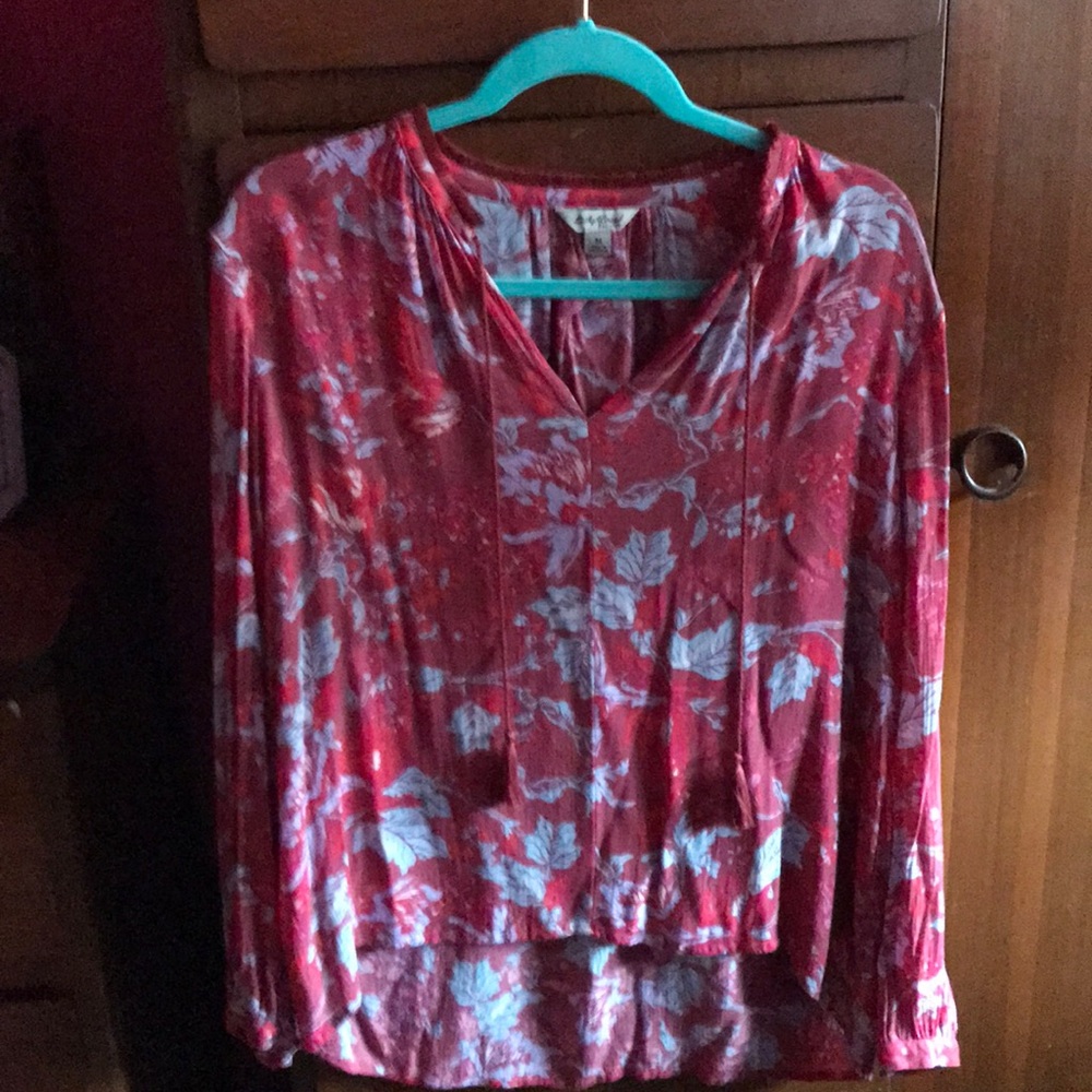 Red Lucky brand blouse